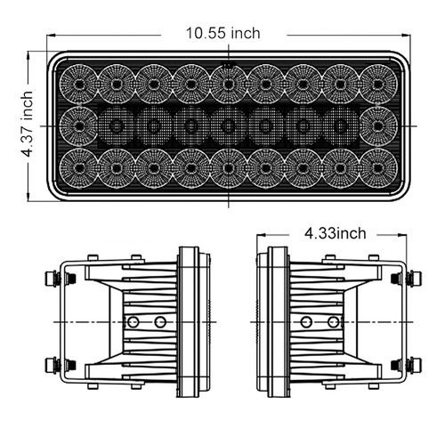Front Grille LED Hood Light For Case IH MX Series Magnum Steiger Tractors - Picture 14 of 15