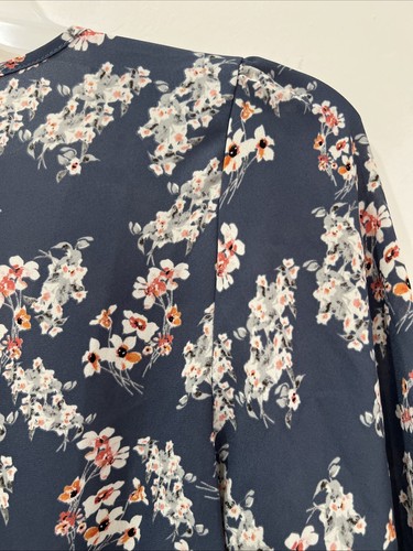 SIENNA SKY FLORAL WRAP 3/4 SLEEVES WOMEN’S BLOUSE SIZE LARGE - Picture 17 of 24