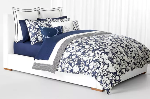 $335 RALPH LAUREN Reese Floral Azul Marino Floral Completo/Reina Conjunto de Edredón - Imagen 2 de 6
