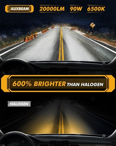 For Jeep Grand Cherokee 2014-23 AUXBEAM Canbus 6000K LED Headlights Low Beam H11 - Picture 2 of 12