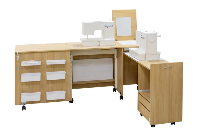 Sewing Machine Table Cabinet Comfort Portable Hobby Center Desk Sewing Machine Table Cabinet Comfort