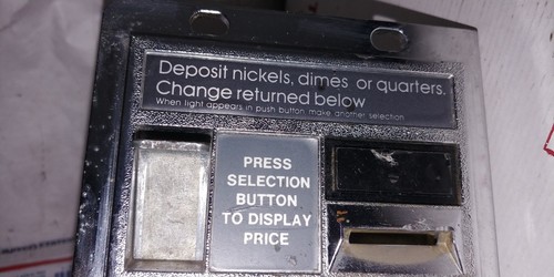 VENDO DOOR COIN BEZEL and MECHANISM (view pics carefully) nickel/dime/quarter - Picture 4 of 12