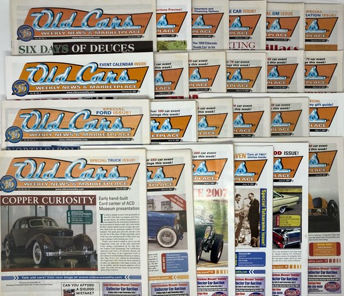 OLD CARS WEEKLY NEWS & MARKETPLACE, NEWSPAPERS 2007, Lot of 43 Jan-Nov Cylinders - Picture 2 of 10