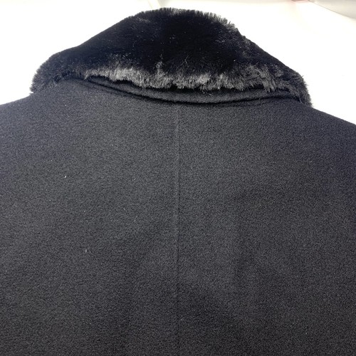 Walkaway Wool Blend Jacket Fuzzy Collar Mens XL (105) Black - Picture 11 of 12