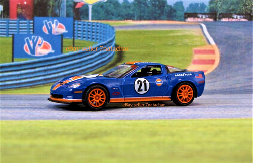 Chevy Corvette Z06 IMSA modelo 164 escala C6 2005-2013 ruedas reales azul - Imagen 6 de 11