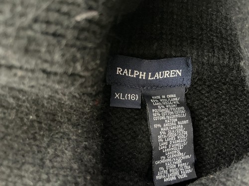Polo SKI Skiers Ralph Lauren Cotton/Wool Knit Sweater Girls Size XL Womens XS - Picture 3 of 7