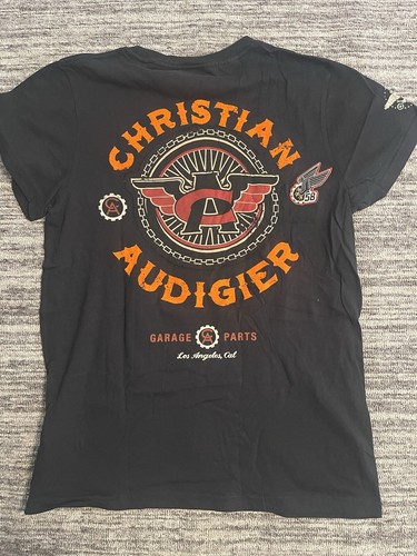 New Christian Audigier Garage Parts Motorcycle Racer Shirt Large All Over Print - Picture 16 of 20