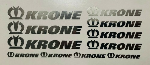 11er Krone Chrom Set Truck 1:14 1:16 Aufkleber USA LKW Trailer Tamiya Wedico - Bild 6 von 6