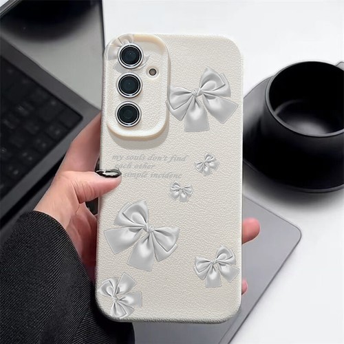 Bow Tie For Samsung S25 Ultra S24 FE S23 S22 S21 A15 A55 A54 Silicone Case Cover - Bild 15 von 22