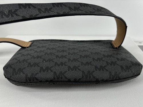 Michael Kors regolazione in finta pelle. Borsa da cintura/Fanny Pack logo MK S/M nero/grigio - Foto 10 di 10