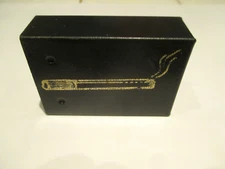 VINTAGE 1974 J.S.N.Y HONG KONG METAL PORTABLE  ASHTRAY CIGARETTE IMAGE NICE COND