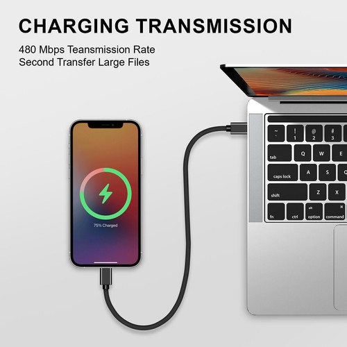 Cable de alimentación de carga rápido tipo C resistente para Samsung Galaxy A55 A54 5G - Imagen 14 de 17