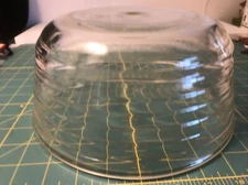 Vintage GE Street Light Globe 9-1/4”x4-1/4” Clear Ribbed Glass General Electric