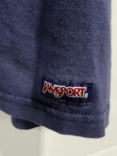 Vintage Jansport 90s Western Kentucky University WKU Hilltoppers XL Navy T-shirt - Picture 4 of 12