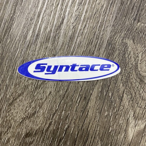 Syntace Ellipse Sticker 3.5 inch Glossy Blue White