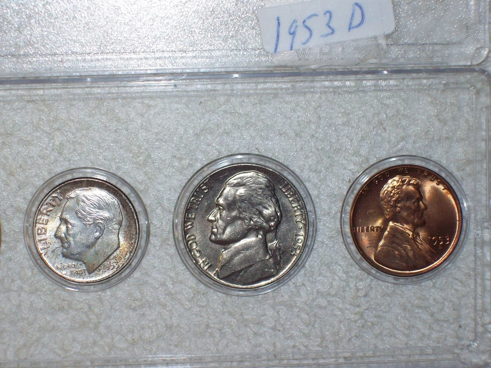 1953 D MINT SET CHOICE UNCIRCULATED ALBUM TONING - Image 3 of 4