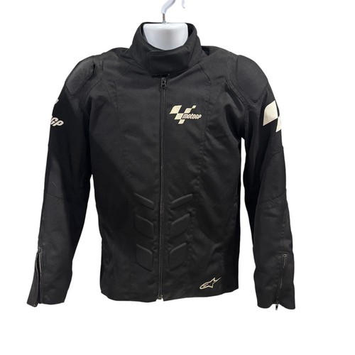 RARE Alpinestars MotoGP Estoril Black Motorcycle Textile Jacket Medium Racing - Picture 3 of 19