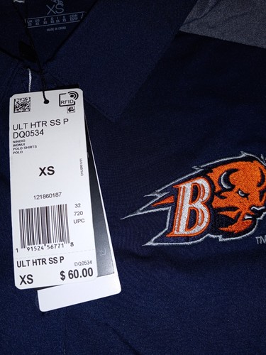Adidas Ultimate 365 Bucknell Bisons Polo Shirt Men's XS Extra Small NWT MSRP $60 - Picture 3 of 5
