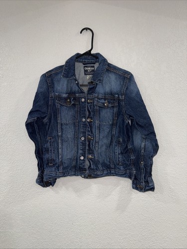 Oshkosh B'Gosh Denim Washed Metal Snap Button Jacket Size 12