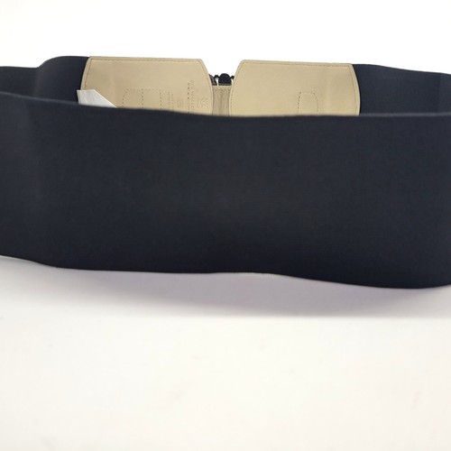 New York & Company Belt 38 40 L XL Snake Print Bling Buckle Stretch Gray - Picture 11 of 12