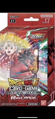 Dragon Ball Super TCG Starter Deck 17 SD17 Red Rage - Deck De Démarrage Officiel