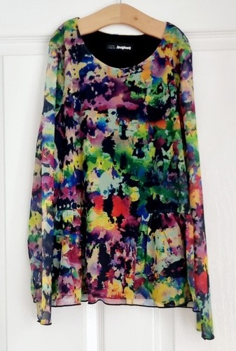Girls Vintage Multi Floral Peplum Long Sleeved Autumn Top Size 11-12yrs - Picture 2 of 4