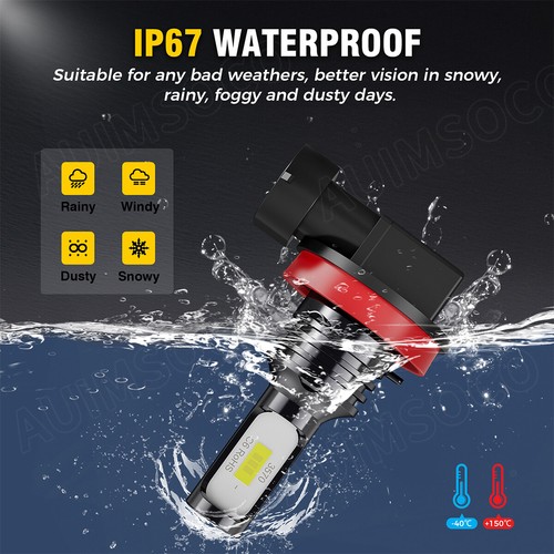 For 2013 2014 2015 Dodge RAM 1500 2500 3500 LED Headlights Fog Light Bulbs Combo - Picture 15 of 16