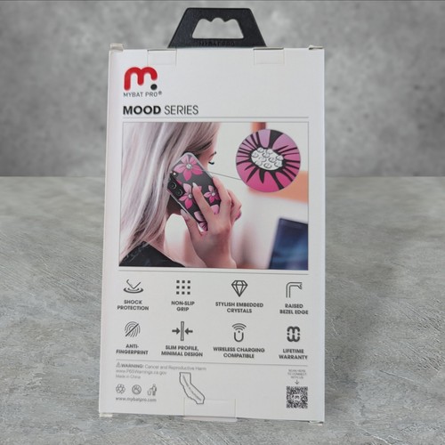 Mybat Pro Mood Series Case For Samsung Galaxy S22 Ultra - Pink Flowers T4 - Picture 2 of 3