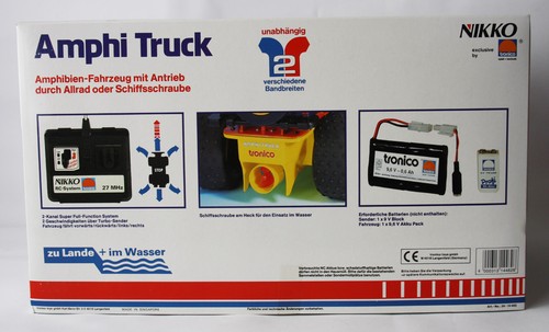 VERY RARE VINTAGE 80'S NIKKO AMPHI TRUCK R/C AMPHIBIAN SINGAPORE TRONICO NEW ! - Picture 2 of 12