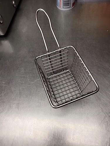Mini French Fry Table Serving Basket Stainless Steel Commercial Residential - Picture 1 of 3