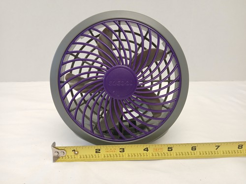O2COOL 5" Portable USB or Electric Fan Purple Color - Bild 5 von 6