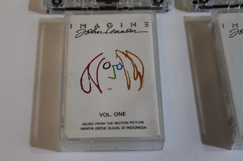 IMAGINE John Lennon Vol 1 & 2 Soundtrack EMI Indonesia Cassettes 1988 Excellent - Picture 5 of 12