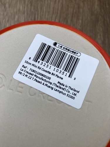 "Flamme" 8 Unzen Mini Runde Cocotte LE CREUSET Petite Dutch Oven Neu mit Etikett Volcanic Orange - Bild 5 von 9