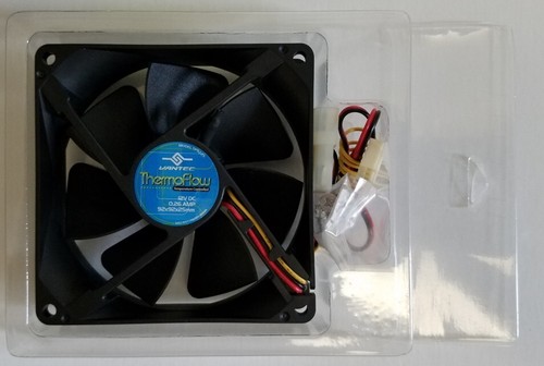 90mm Case Fan with its own thermo sensor, Vantec TF series - Picture 4 of 5