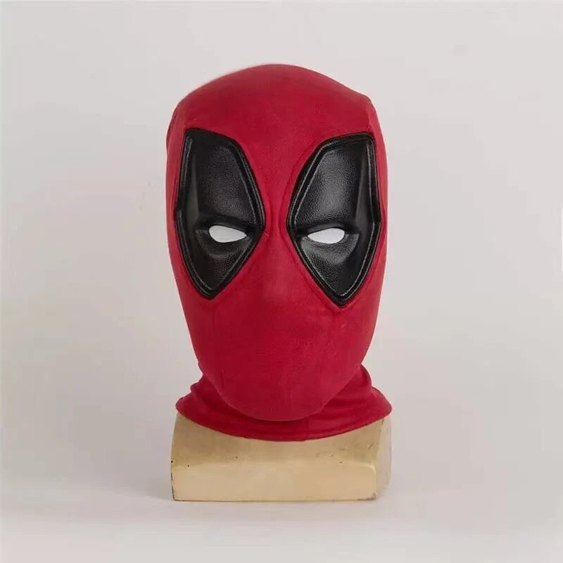 Deadpool & Wolverine 3 Cosplay Wade Wilson Red Mask Men Headgear Halloween Prop - Image 4 of 4