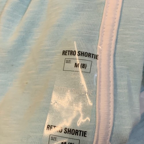 So Girls Dolphin Hem Shorts Retro Medium 8 Blue New with Tags Drawstring Jersey - Picture 5 of 5