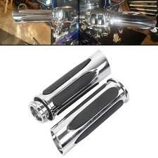 1" Handle Bar Hand Grips For Harley Dyna Electra Glide Softail Sportster 1200 XL