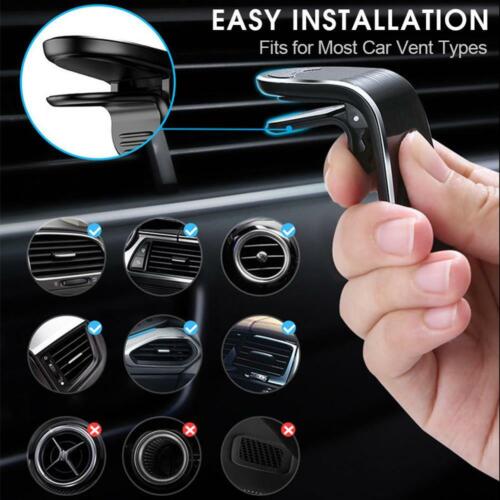 In Car Magnetic Phone Holder Fits Mount Air Vent Bracket For iPhone Android Sat - Picture 6 of 14