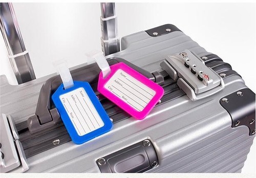 PINPBROS Luggage Tags Suitcase Tags for Travel with Name ID 2-Pack - Picture 4 of 5