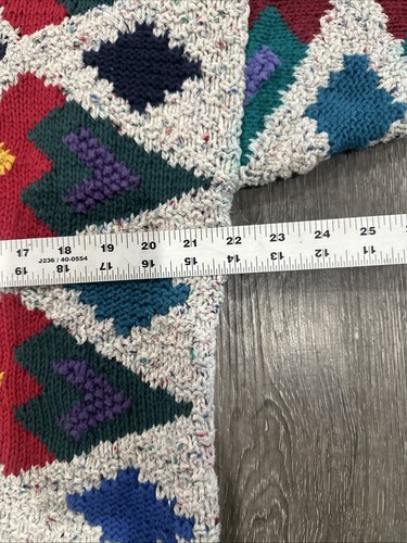 Vintage Boston Traders knitted sweater size large mens colorful - Picture 3 of 5