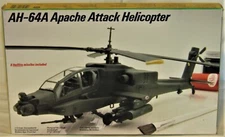 Testors #631 AH-64A Apache Attack Helicopter Scale 1:72 New-Open Box