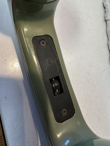 Vintage Western Electric Avocado Green G6 Handset with Volume Control Dial - Picture 3 of 8