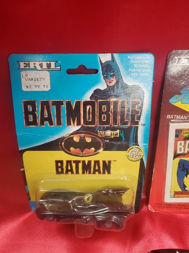 Vintage ERTL Batman Die Cast Batmobile, Robin & Batman figures - Picture 2 of 10