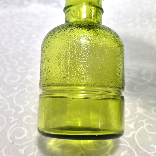 Vintage grüne finnische Designer Glasflaschen 3er Set - Bild 13 von 14