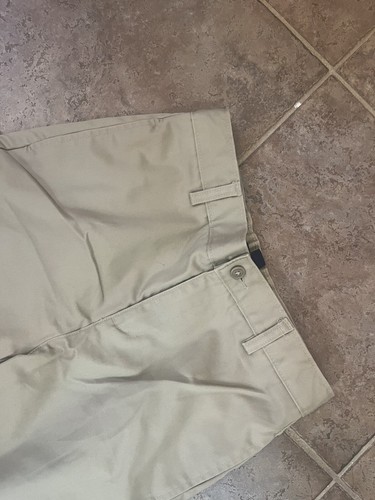 Lands End Pants Boys US 14 (12-13 yr) Khaki Tan School Uniform Adjustable Waist - Picture 3 of 12
