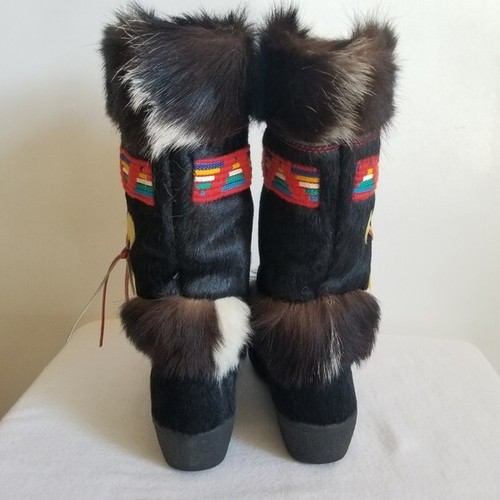 Tecnica Fell Stiefel Schwarz Apres Kalbshaar Größe 37 EU 5,5 6 US - Bild 5 von 9