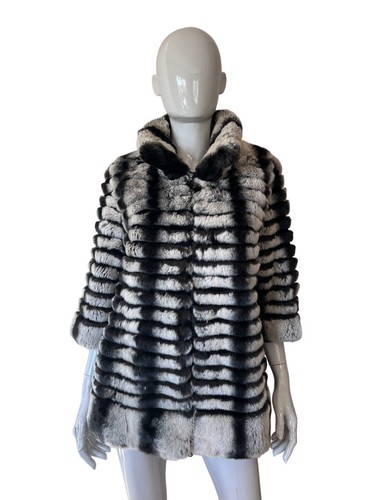 Sunliliya Chinchila fur coat 38-M - Bild 2 von 10