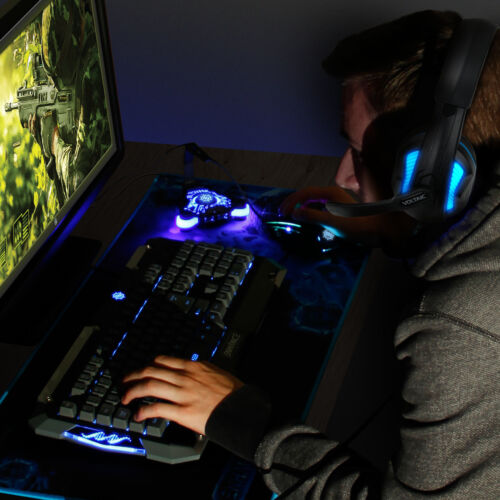 Computer Gaming Headset w/ Microphone by ENHANCE - 7.1 Surround Sound & LED - Picture 9 of 9