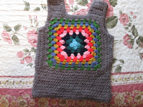 VINTAGE SWEATER VEST FROM THE 1960'S UNISEX EXCELLENT CONDITION SIZE 6T HANDMADE - Picture 2 of 5