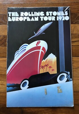 The Rolling Stones European Tour 1970 RARE vintage poster flat 13